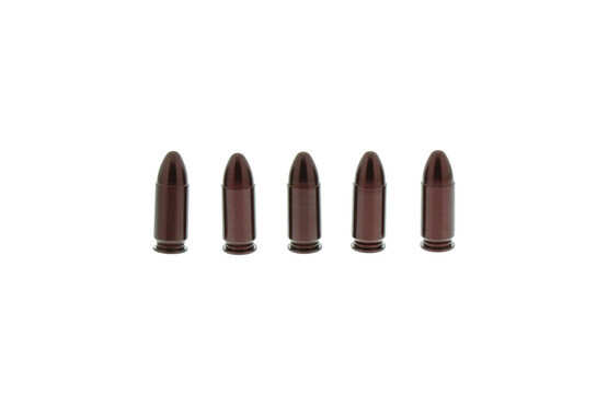 A Zoom 9mm Dummy Rounds come in a pack of 5